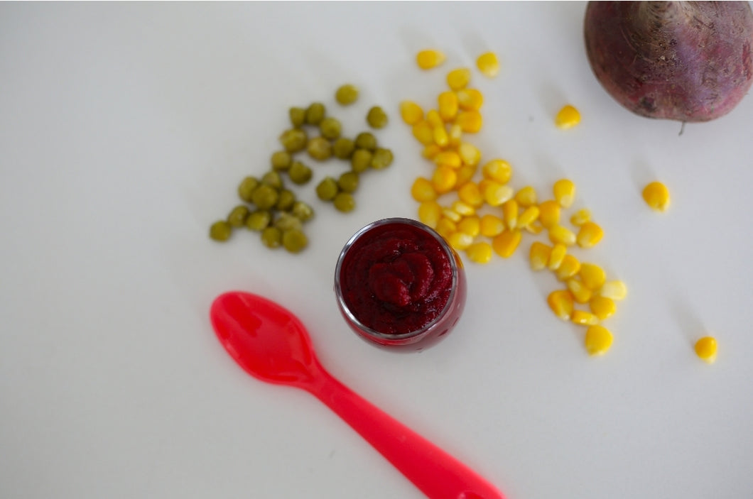 Beetroot, Peas & Corn